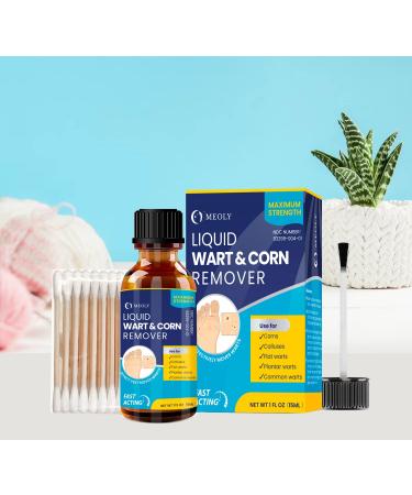 Meoly Maximum Treatment Liquid Corn & Callus Remover for Fast Foot Care - Plantar & Common Callus Treatment for Kids & Adults - Buy Online on GoSupps.com
