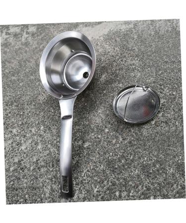 Zerodeko Oil Strainer Funnel Canning Funnel 3 Pcs Oil Spill Soy Sauce Stainless Steel Grease Filter Spoon Stainless Steel Funnel 25X9.1X8CMx3pcs Silverx3pcs - Buy Online on GoSupps.com