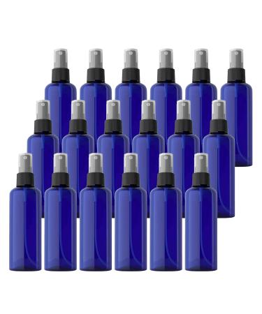 TIANZD 100 Pieces Empty 100 ml Blue PET Plastic Fine Mist Pump Spray Bottles with Black Top Portable Sprayer for Perfume Water Cosmetic Travel Containers Refillable 2x Funnel