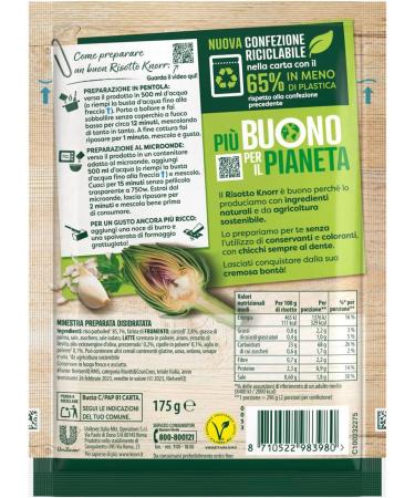 Knorr Artichoke Risotto - Ready-to-use Risotto with Natural Ingredients - 100% Italian Rice and Al Dente Chicci - Prepared in the Pan or Microwave - 12 x 175g + Polpa Italian Gourmet - Buy Online on GoSupps.com