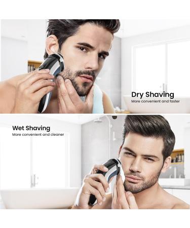 SweetLF Electric Razor for Men - 100% Waterproof Rechargeable Shaver with Pop-Up Beard Trimmer | Cord & Cordless Floating Head (Navy Blue) - Shop Now - Buy Online on GoSupps.com