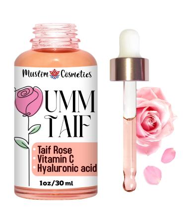 TAIF ROSE serum / 100% Natural/Argan oil/Hyaluronic Acid/Infused with Rose petals from Taif Saudi Arabia // Made in Canada - Muslim Cosmetics - Umm Taif 1oz / 30ml
