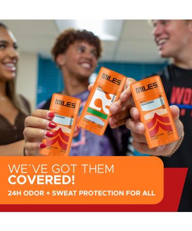 Miles Antiperspirant Deodorant Stick for Teens Tweens and Kids Boys and Girls - Sweat and Odor Protection Made in USA - Rugged Scent 1-Pack Rugged 2.65 Ounce (Pack of 1) - Buy Online on GoSupps.com