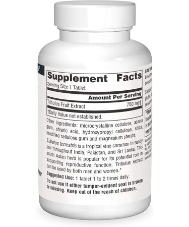 Source Naturals Tribulus 750 mg - 60 Tablets | Boost Energy & Performance - Buy Online on GoSupps.com