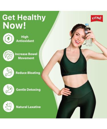 FITNE Green Tea Herbal Honey Lemon With Garcinia Senna Infusion - Gentle Detox Cleanse - High Antioxidant - Stevia Sweetened - 15 Tea Bags - Buy Online on GoSupps.com