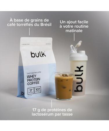 Prot ine de Lactos rum Caf Bulk Saveur Caramel Latte 1 kg 32 Portions 17g de Prot ines par Portion Caf V ritable Shake Riche en Prot ines pour Soutien Musculaire - Buy Online on GoSupps.com