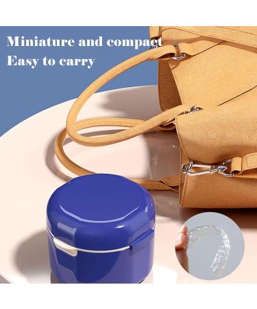 Blue Denture Container for Safe Prosthesis Storage | Dissose Dinner Box for Tooth Care - Buy Online on GoSupps.com