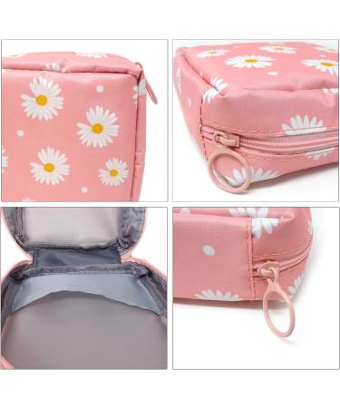 Honbay Daisy Large Capacity Sanitary Napkin Bag Tampons Pouch - Pink Makeup Bag - Buy Online on GoSupps.com
