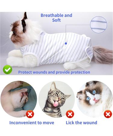 Buy Cobee Professional Cat Recovery Suit - Soft E-Collar Alternative for Abdominal Wounds & Skin Diseases | Size L - International Shipping Available - Buy Online on GoSupps.com