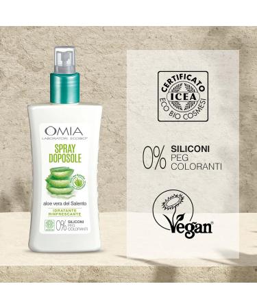 Omia Latte Doposole Biologico Spray Aloe Vera 200ml - Sciutto Pulito n 1 in Italia con Tecnologia Instant Dry - Buy Online on GoSupps.com