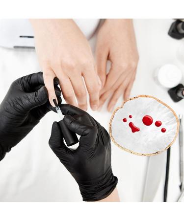 Trinkrittey Manicure Palette Resin Nail Art Palette Nail Art Palette Nail Polish Palette Makeup Pallets Nail Painting Display Compartment Cosmetics Mixing Palette Tools - Buy Online on GoSupps.com