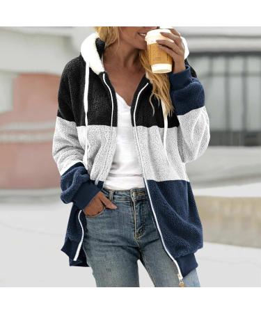 Shop Hanxiulin Oversized Plush Hoodie Jacket for Women | Warm Woolen Winter Coat with Long Arm Stand-Up Collar - Buy Online on GoSupps.com