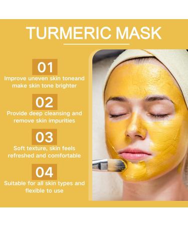 Turmeric Clay Mask - Face Masks Skincare - Hydrating Face Mask for Dark Spots - Even out Skin Tone Face Care - Vitamin C Clay Face Mask Control Oil and Refining Pores - Buy Online on GoSupps.com