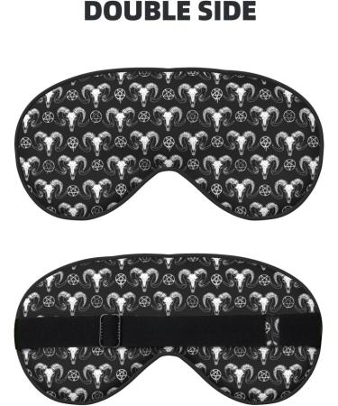 Mystical Ram Skull Sleep Mask | Adjustable Double-Sided Eye Mask | Soft Sleep Covers for Perfect Shading & Eye Edema Relief | International Shipping Available - Buy Online on GoSupps.com