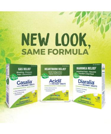 Boiron Diaralia Tablets - Diarrhea Relief for Gas, Bloating, Intestinal Pain & Traveler's Diarrhea - 120 Count - Buy Online on GoSupps.com