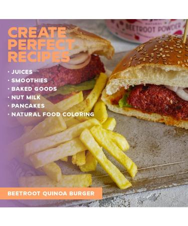 Buy Pure Non-GMO Beetroot Powder Superfood for Nitric Oxide Boost | 7 Oz (200g) - International Shipping - Buy Online on GoSupps.com