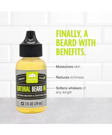 Pacific Shaving Company Natural Beard Oil - Moisturizer & Conditioner for Men - Reduce Itchiness & Soothe Skin - 1 Oz Beard Grooming Oil - Buy Online on GoSupps.com