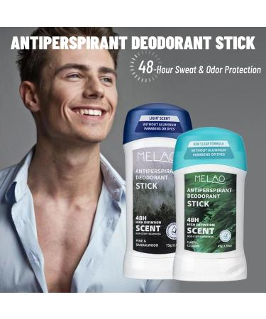 Men's Antiperspirant Deodorant Stick - Clean Comfort 48-Hour Protection | Extra Fresh Long-lasting Pine & Sandalwood - Buy Online on GoSupps.com