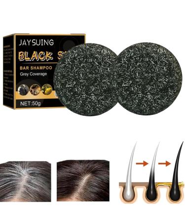 Anti Gray Bar Cover Soap For Gray Hair Reverse Gray Hair Soap anti gray bar men Hair Darkening Shampoo Bar Solid Shampoo Bar (2pc)