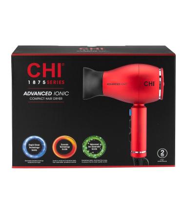 CHI 1875 Series Advanced Ionic Compact Hair Dryer - Professional 16 Oz Lightweight Dryer - Buy Online on GoSupps.com