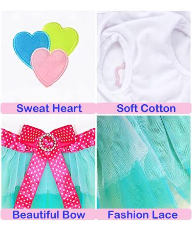 Luxury Puppy Skirt Dress for Dogs | Princess Wedding Tutu with Bowknot | Red Lips & Green XXL Options - Buy Online on GoSupps.com