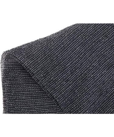 Japanese Exfoliating Washcloth | Extra Rough Texture for Fluffy Lather | Back Scrubber for Dead Skin Removal | Loofah for Women and Men - Black - Buy Online on GoSupps.com