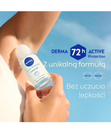  NIVEA NIVEA Black & White Fresh Natural Antiperspirant Ball 2x50ml - Buy Online on GoSupps.com