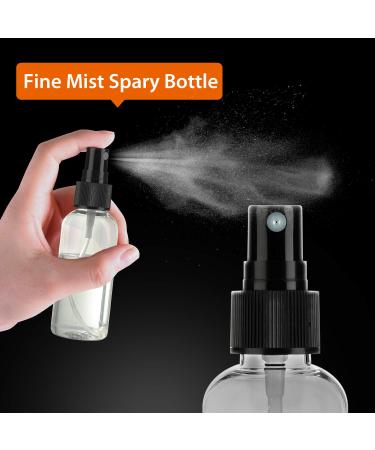 30 Pack 2 oz Fine Mist Mini Clear Spray Bottles - Essential Oils, Travel Perfumes - Refillable & Reusable Travel Bottles - Buy Online on GoSupps.com