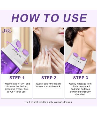 ZIXAOK AH-8 Firming Neck Cream for Crepey Skin Body Care Comfort Neck Firming Cream with Roller Moisturizing Tightening Lotions Cosmetic Skin Care Skin Repair for Women - Buy Online on GoSupps.com