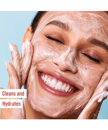 First Aid Beauty Pure Skin Face Cleanser - 11 oz Sensitive Skin Cream Cleanser with Antioxidant Booster - Buy Online on GoSupps.com