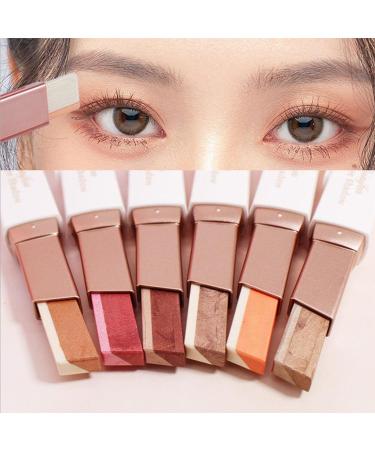 Eyeshadow Stick Matte Finish - Waterproof Long Lasting Bicolor Eye Shadow 6 Gradient Colors Eyeshadow Pencils For Natural Pink Brown Women Girls - Eyes Cosmetics Makeup Sticks Starter Travel Use Aezon 02#brown Coffee - Buy Online on GoSupps.com
