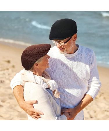 Geyoga Men's Mesh Flat Cap Set | Breathable Summer Newsboy Hat in 6 Colors - Buy Online on GoSupps.com