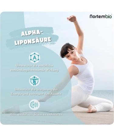 Nortembio Alpha-Lipoic Acid 100 Veggie Capsules | Immune Booster & Antioxidant Support | Nervous System Function - Buy Online on GoSupps.com