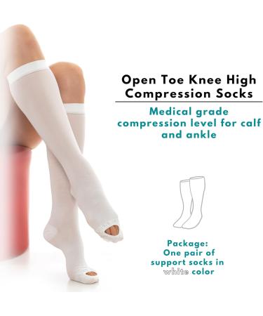 Knee High Compression Stockings 15-20 mmHg for Plus Size (XXL) - Moderate Support International Shipping Available - Buy Online on GoSupps.com