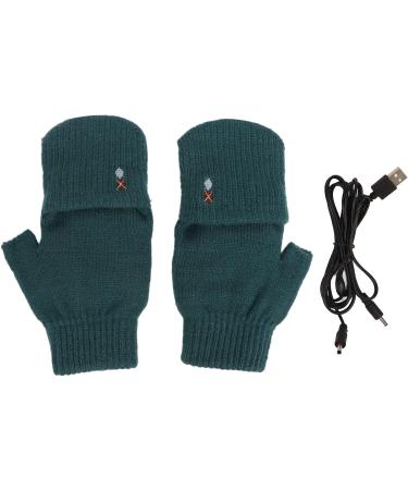USB Heated Knitted Cotton Gloves - Electric Warm Mitten for Typing - Buy Online on GoSupps.com