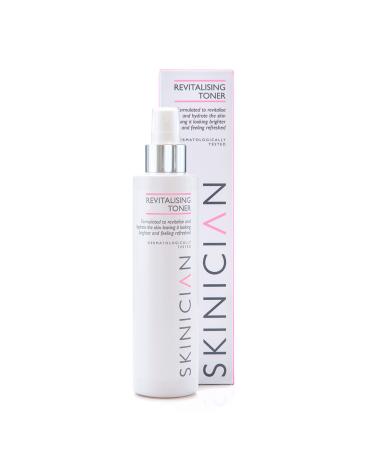 SKINICIAN Revitalising Toner - Hydrating Toner for Brighter Looking Skin - Facial Toner with Soothing Cucumber & Vitamin B5 - Revitalise Skin - Spray Mist Toner - Vegan & Cruelty Free (200ml)