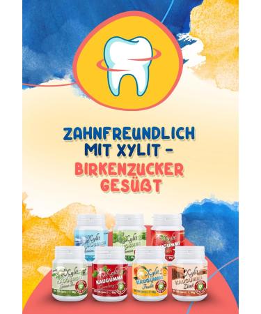 Xylitquelle Sugar-Free Peppermint Chewing Gum | 100% Xylitol | Vegan Dental Care | 80 Pieces | No Aspartame Sorbitol or Titanium Dioxide - Buy Online on GoSupps.com