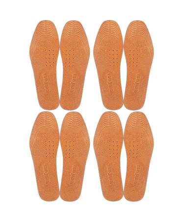 Magic Absorbent Ultra Thin Pigskin Leather Insoles for Stinky Feet-Foot and Shoe Odor Inserts for Women and Men's Shoes-Cinnamon Inserts and Flats for Sweaty Feet and Hyperhidrosis (4)