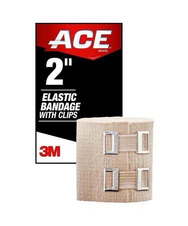 ACE 2-inch Elastic Bandage with Clips - Beige - Ideal for Wrist, Foot & More - 1 Count - Buy Online on GoSupps.com