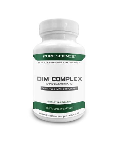 DIM Complex 150mg with Bioperine 5mg Broccoli 4:1 Extract 50mg Calcium D-Glucarate - 60 vegetarian capsules