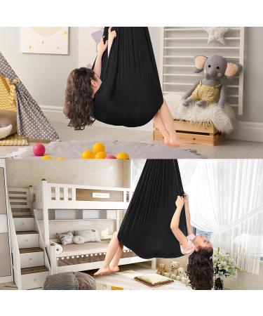 SSIMO Children Sensory Full Body Socks for Autism - Stretchy Breathable Body Sox for Stress Reduction in Girls | 100x280cm Black - Buy Online on GoSupps.com