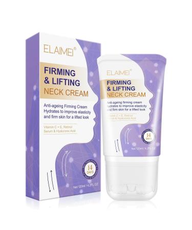 TEEROVA Neck Firming Cream Anti-aging Tighten & Lift Neck Cream for Wrinkles Sagging Skin Moisturizing Tightening Lifting Neck Cream with Roller