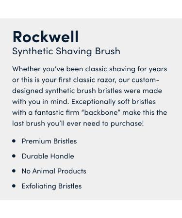 Rockwell Synthetic Shave Brush | 20mm | Premium Quality - Buy Online on GoSupps.com
