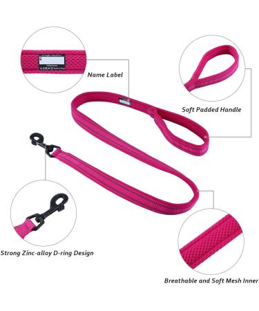 Durable Pink Dog Leash for Puppies | 1.1m Padded Pet Leash Strap - Ideal for International Shipping - Buy Online on GoSupps.com