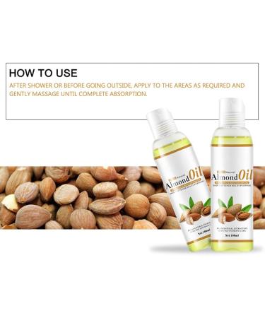 Sweet Almond Herb Extract Massage Oil Organic 100ml | Moisturizing Nourishing & Skin Repair - Buy Online on GoSupps.com