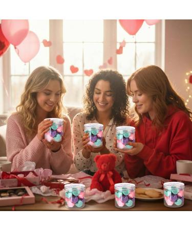 Loopeer 18 Pcs Valentine's Day Mini Heart Shaped Conversation Hand Soap Valentines Words Design Soaps in a Jar Valentines Gift Party Favors Handmade Soap for Party Favors(Pink Purple Green) - Buy Online on GoSupps.com