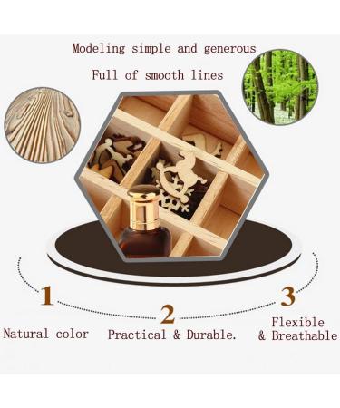 Essential Oil Storage Container - Wooden Box for 5ml/15ml Bottles | 32 Compartments for Aromatic Oils & Nail Polish - Buy Online on GoSupps.com