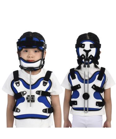 SFKLYU Adjustable Cervical Thoracic Orthosis Head Neck Chest Orthosis Lumbar Spine Orthosis Neck Support Cervical Spine Postoperative Fixed Support Rehabilitation Device L Large