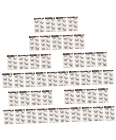 FOMIYES 45 sheets Eyebrows Shaping Temporary Imitation Transfers Hairlike Eyebrow Sticker False Artificial