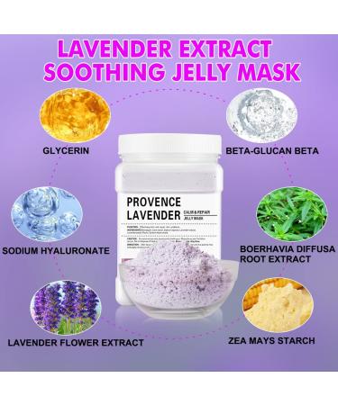 Poztl Gel Mask Powder - Soothing Lavender Face Mask for DIY Spa Treatments | Hydrating Peel-Off Hydro Jelly - 23 fl oz - Buy Online on GoSupps.com